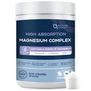 NATURE TARGET Magnesium-Pulver-Ergänzung mit Glycinat, Citrat, Malat, Magnesium-Komplex mit L-Theanin & Vitamin B6 für Muskel, Herz und Gehirn, Vegan, 10.58 Unze (100 Servierungen), Zitronen Orange Flavor