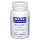 Reine Kapseln NSK-SD - 100 mg Nattokinase - für normale Blutzirkulation - Unterstützt fibrinolytische Aktivität* - Glutenfrei & Non-GMO - 120 Kapseln