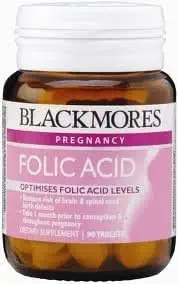 Blackmores Viltamins Acide folique pour les femmes qui sont prêtes à avoir un enfant 90 comprimés. [Free for You Beauty Gift]