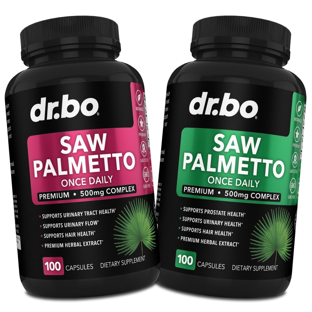 Saw Palmetto pour les femmes Perte de cheveux pour les femmes et les hommes - DHT Blocker pour les hommes Hair Growth Plus Bladder Suppléments - Pure Saw Palmetto Prostate Health Supplément Capsules Support pilules d'urine