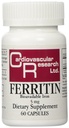 Recherche cardiovasculaire Ferritine Absorption maximale Supplément fer 1-Pack, 01-Cream,60 Capsules