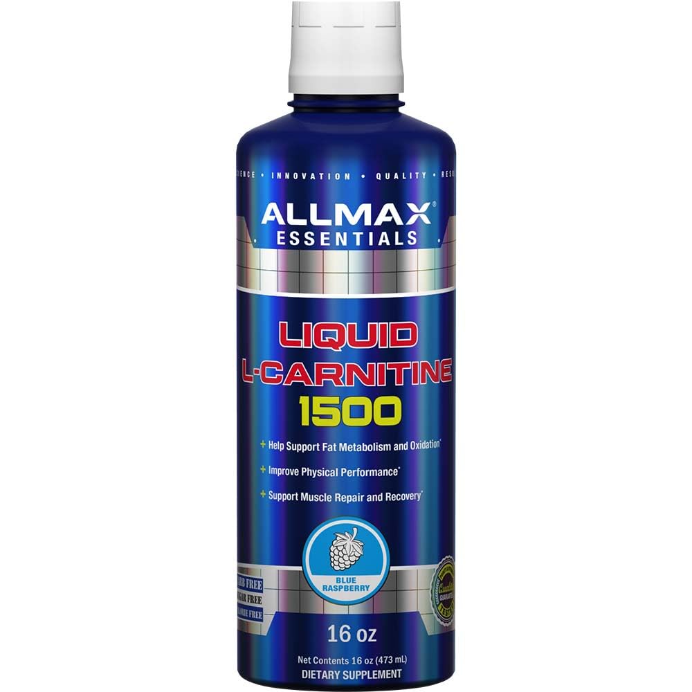 ALLMAX Nutrition Liquide L-Carnitine 1500, Fraise bleue, 16 oz (473 ml)