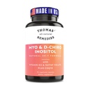 Remèdes tout-naturels de Thomas Myo Inositol Supplément et D-Chiro Inositol Mélange avec Folate et vitamine D3, 40 à 1 Rapport, Non-OGM, Pas de remplissage, CoQ10, 90 Capsules Vegan