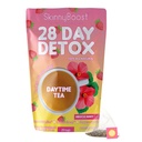 SkinnyBoost 28 Day Detox Daytime Tea -HIBISCUS BERRY (28 sachets de thé) soutient le métabolisme boost, detox, tout naturel, non OGM, végétalien, kéto amical