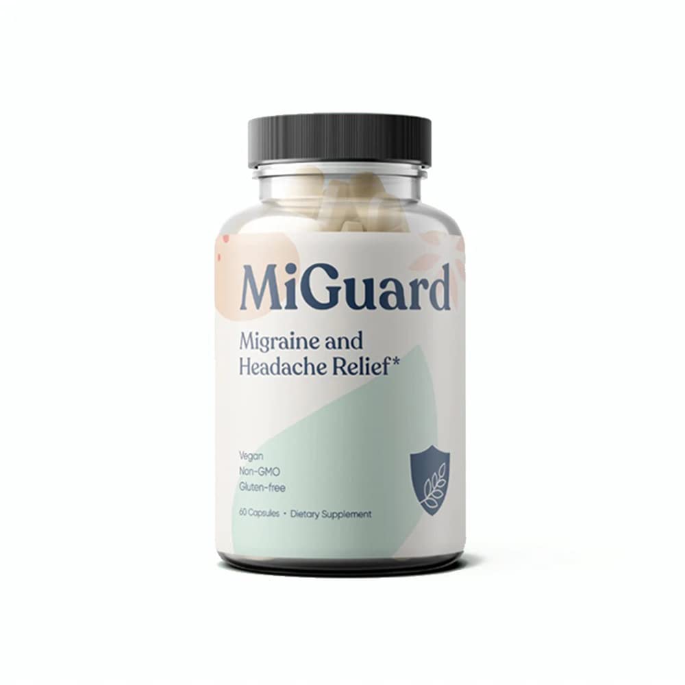 Kopfschmerzen und Migraine Relief Ergänzungen - Drug Free Migraine Prevention Supplement - Natürliche Ergänzungen für Migraine Kopfschmerzen - Hilft, Häufigkeit und Schwere zu reduzieren (60 Kapseln)