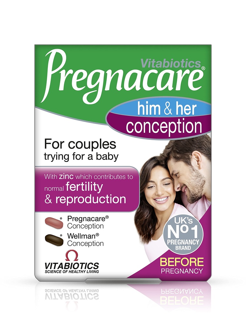 Vitabiotics - Pregnacare - Sa conception - 2x30 Comprimés