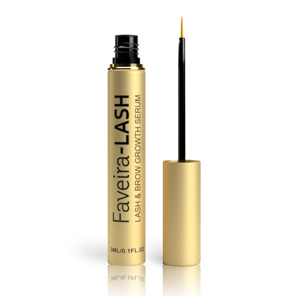Wimpern-Serum für Wimpernwachstum: Faveira Beauty Wimpern und Brow Serum mit erweiterter Formel für längere Fuller und Thicker Luscious Lashes und Brows 3ML