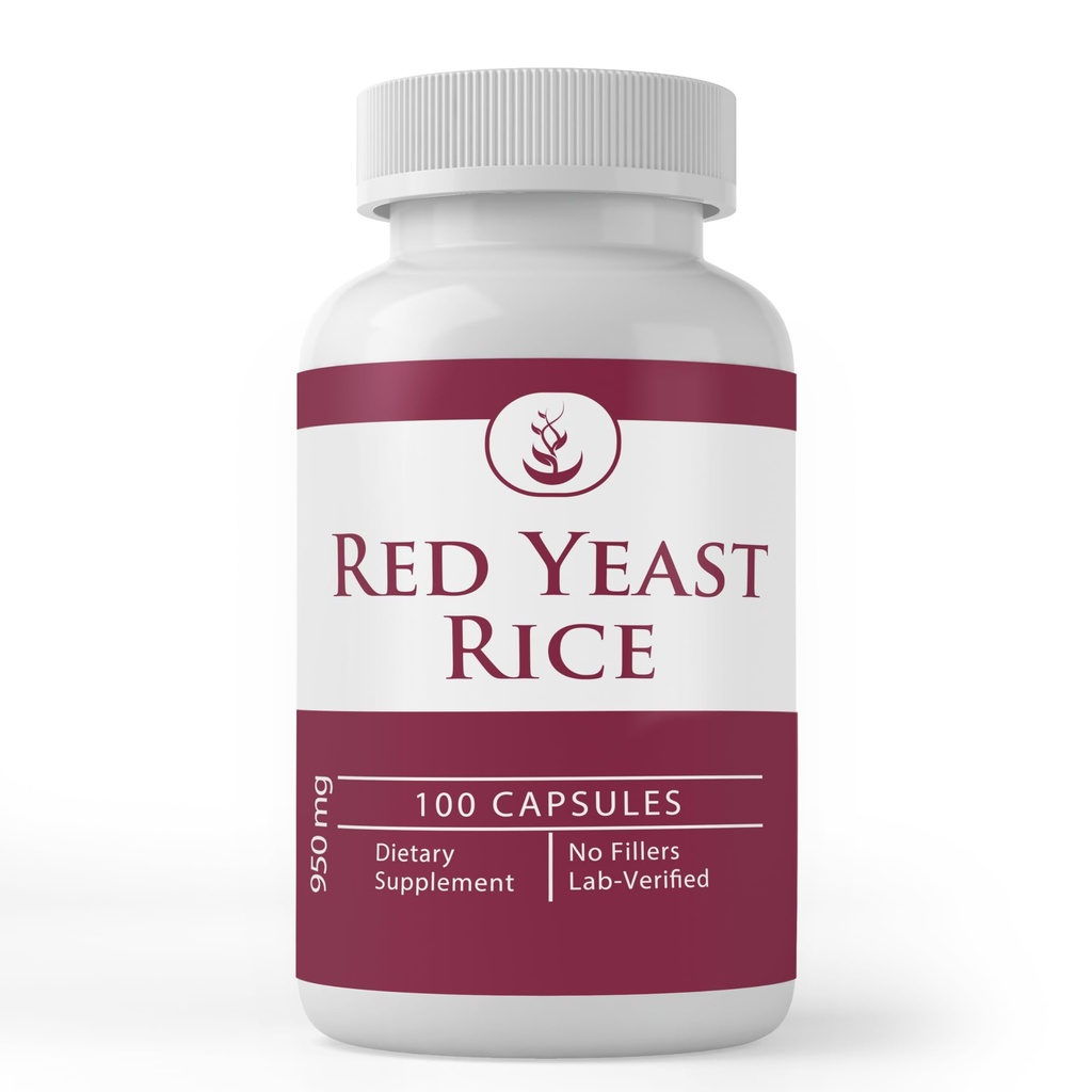 PURE ORIGINAL INGREDIENTS Red Yeast Rice Extract, (100 Kapseln) Immer rein, keine Additive oder Füllstoffe, Lab Verifiziert