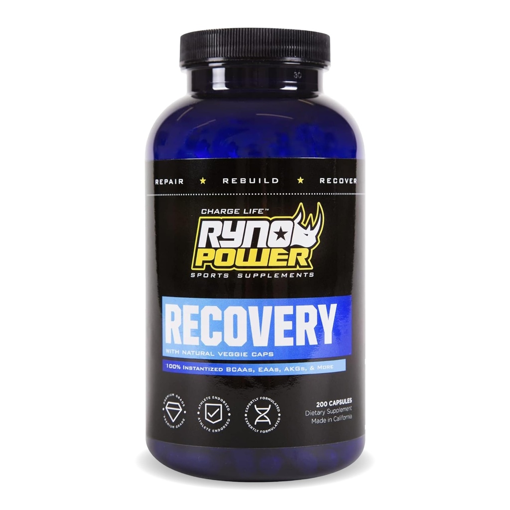 Ryno Power Recovery Capsules de supplément après l'entraînement (33 portions)