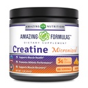 Erstaunliche Formeln Mikronisierte Kreatin-Monohydrat-Pulver-Ergänzung | 5000 mg pro Servieren | Ideal Pre & Post Workout-Ergänzung | Made in USA (1 LB, Orange)