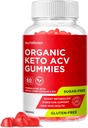 Organic Keto ACV Gummies - Glutenfreies und zuckerfreies Apple Cider-Essig-Ergänzung für Damen (1000MG)