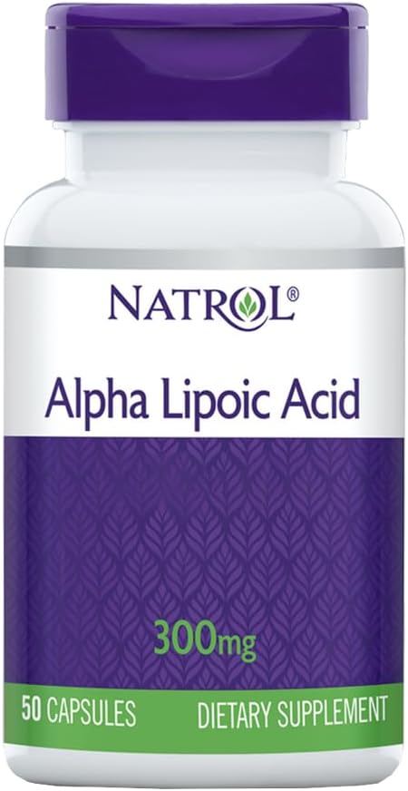 Natrol Alpha Lipsäure 300mg Kapseln, 50 Zähler (Pack von 3)