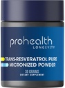 ProHealth Longevity Micronized Trans Resveratrol Powder 30 Gramm - 98% Pure Pharmaceutical Grade, 1000 mg pro Scoop, Superior Absorption und Bioverfügbarkeit
