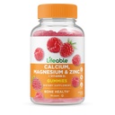 Lebensfähiges Calcium Magnesium Zink mit Vitamin D3 Gummi | Große Verkostung Calcium Magnesium Zink D3 Ergänzung | für Zahn und Knochen Gesundheit | Calcium Gummi für Erwachsene | 90 Gummi