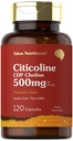Tahoe Nutritionals Citicoline 500mg | 120 Kapseln | CDP Choline Ergänzungen | Therapeutic Grade | Glutenfrei, Non-GMO