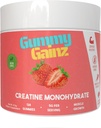 Creatine Monohydrate Muskelkraft Builder Gewinn schneller Erholung 5000mg für Männer & Frauen Boost Energy Pre-Workout Chewables Supplement 128ct (Regular, Erdbeere)