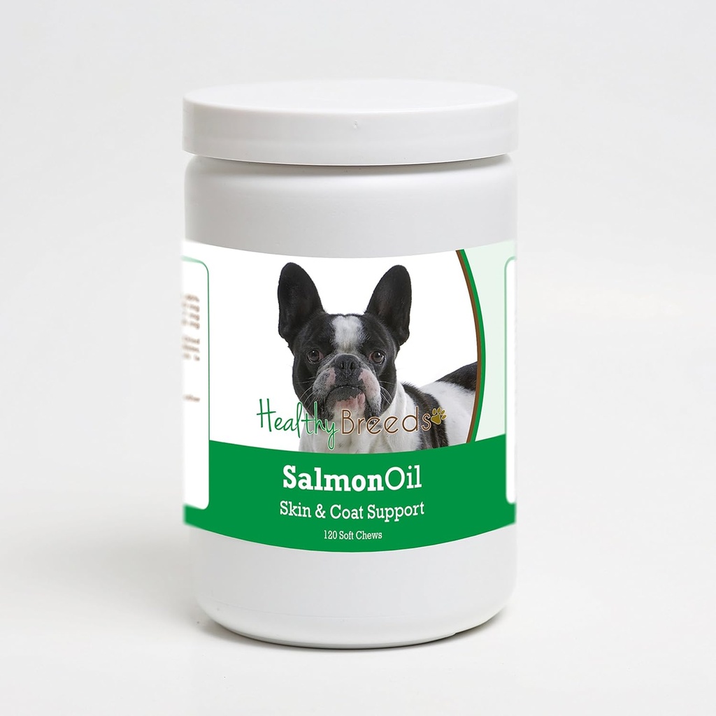 Gesunde Rassen Französisch Bulldogge Lachsöl Weiche Käse 120 Count