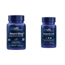 Life Extension Neuro-mag Magnesium L-Threonat und Vitamin D3 Supplement Bundle für Gehirn, Knochen und Immungesundheit