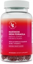 Eisengummis – 20 mg hohe Absorption Eisen + Vitamin C, B12 & Folate – Vegan, Non‐GMO, Gluten‐Free – Energie &amp; Anämie Unterstützung – 60 Ct