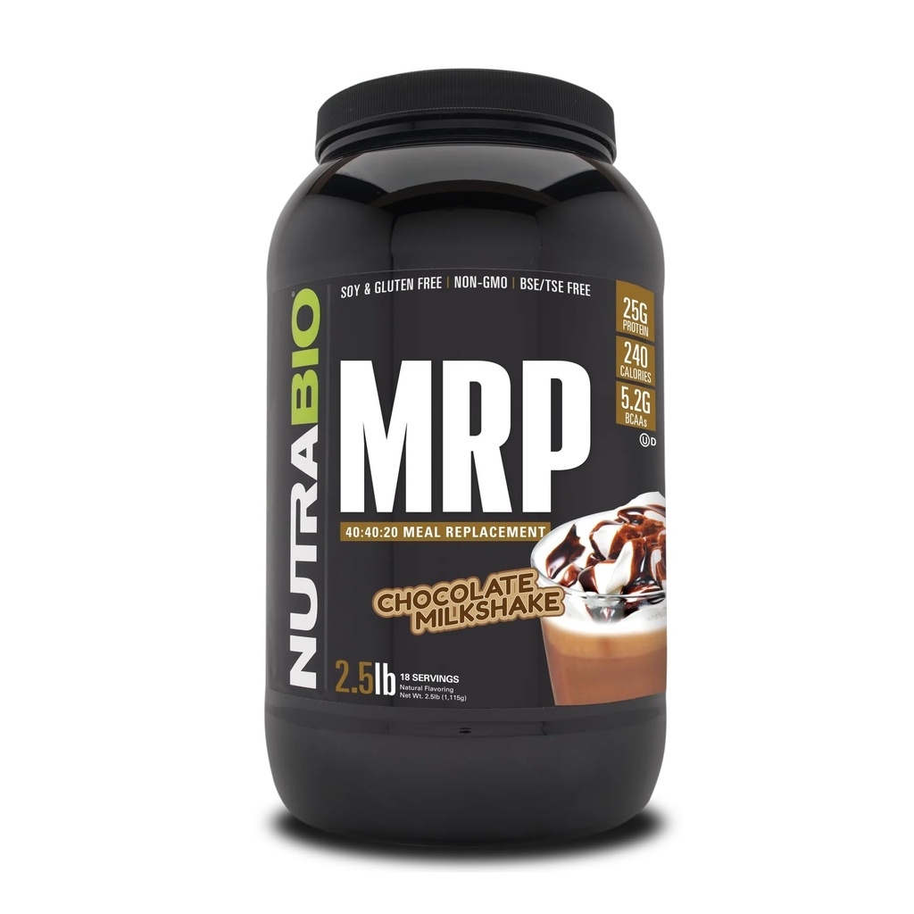 NutraBio MRP – Komplettes Meal Ersatzproteinpulver, 2,5lbs - Schokolade