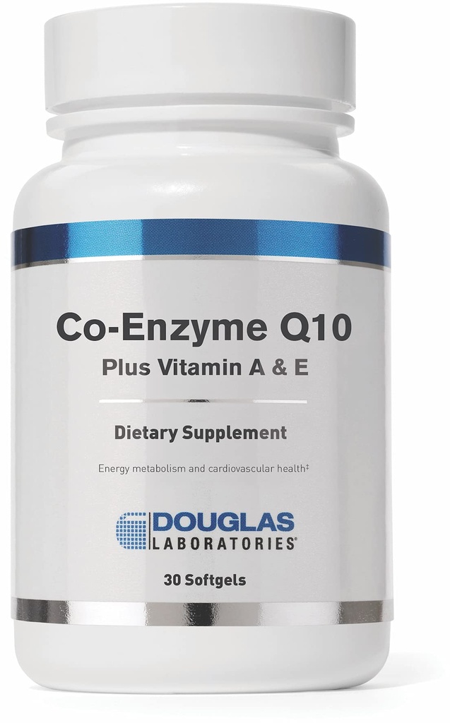 Douglas Laboratories Coenzyme Q10 Plus Vitamine A & E-L'énergie et le bon fonctionnement des cellules 30 Softgels