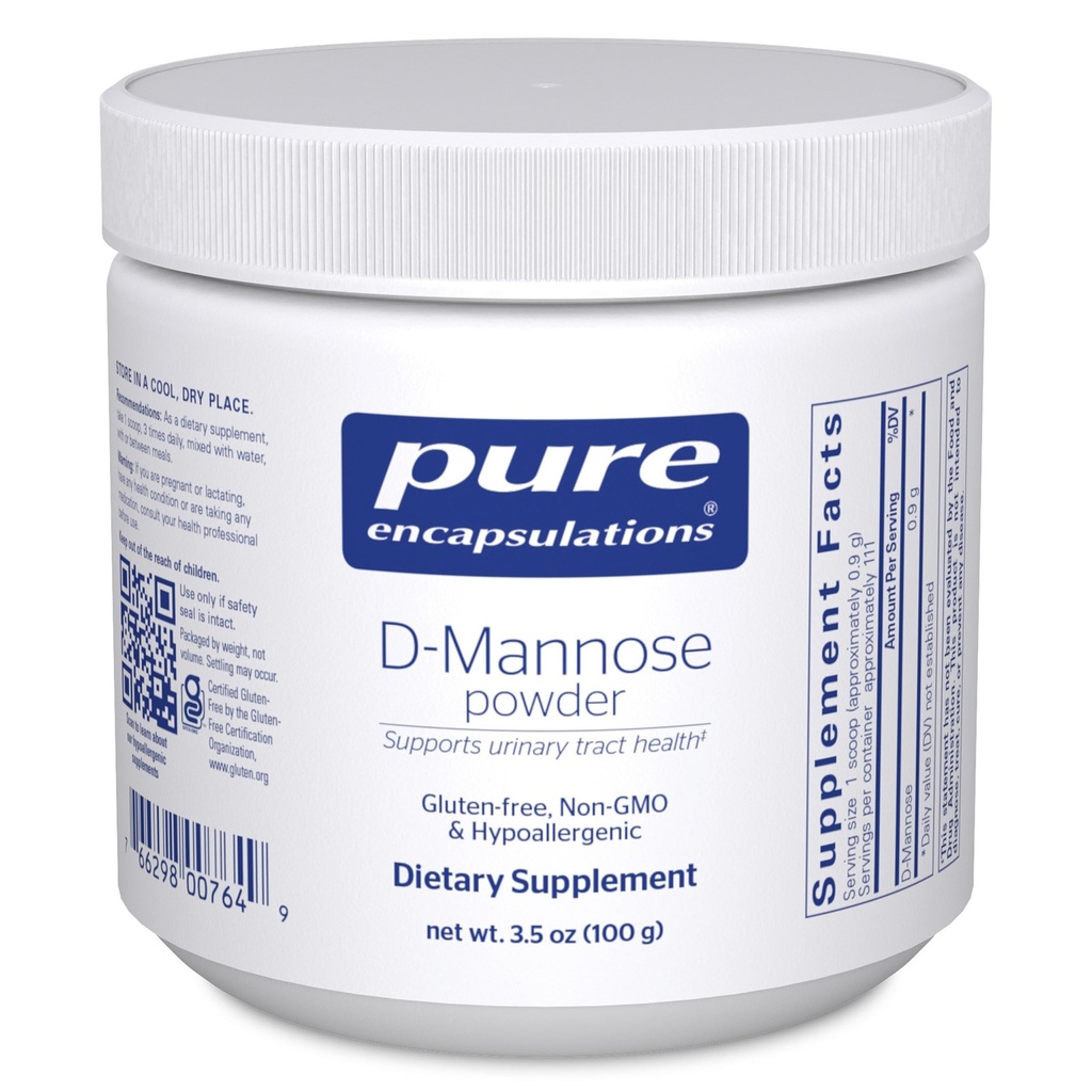 Reine Kapseln D-Mannose-Pulver - für Urinary Tract Support - Urinary Tract Support & Bladder Health* - Easy Dissolve Powder - Non-GMO & Vegan - 3,5 oz