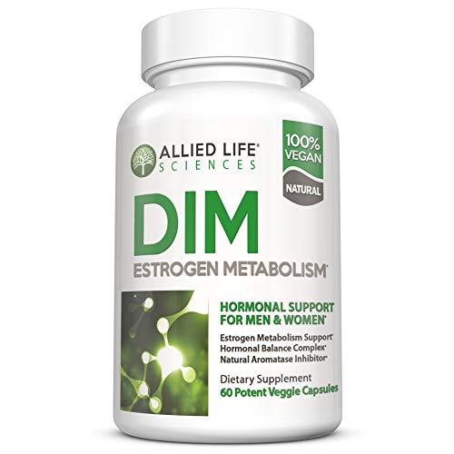 DIM Supplement, 300 mg Diindolylmethane Plus Broccoli Seeds Extract Pills, Vegan Non-GMO, 60 Capsules | Made in The USA