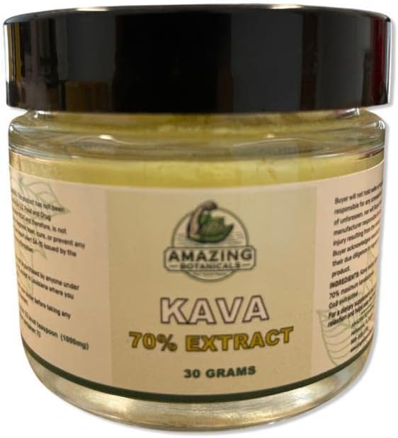 Premium Kava 70% Extrakt - hohe Potenz Erholung und Stress-Relief-Ergänzung - natürliche Mood Booster, Ruhe und Schlaf (30 Gramm)
