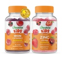 Fer et vitamine C Lifeable Enfants + Zinc 25mg Enfants, Gommies Bundle - Grande dégustation, supplément de vitamine, sans gluten, sans OGM, gommy à croquer