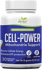 CellPower Mitochondrial Support - Mitochondrial Energy Boost Herbal Supplement - Natürliche Unterstützung für Enhanced ATP Production & Cellular Vitality - 100% natürliche und pflanzliche