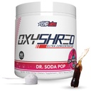 EHP Labs OxyShred Thermogenic Fat Burner - Poudre de pré-travail avec L-Glutamine, Acétyl L-Carnitine, Booster de métabolisme, Perte de poids, Contrôle de l'appétit, Boissons énergétiques, Dr. Soda Pop, 60 portions