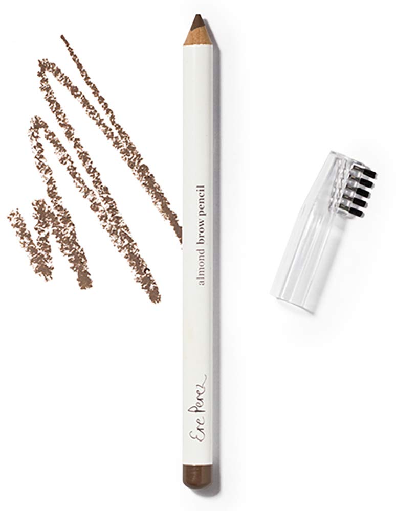 Ere Perez - Crayon de sourcils d'amande naturelle pour soutenir la croissance, longue durée, couverture complète