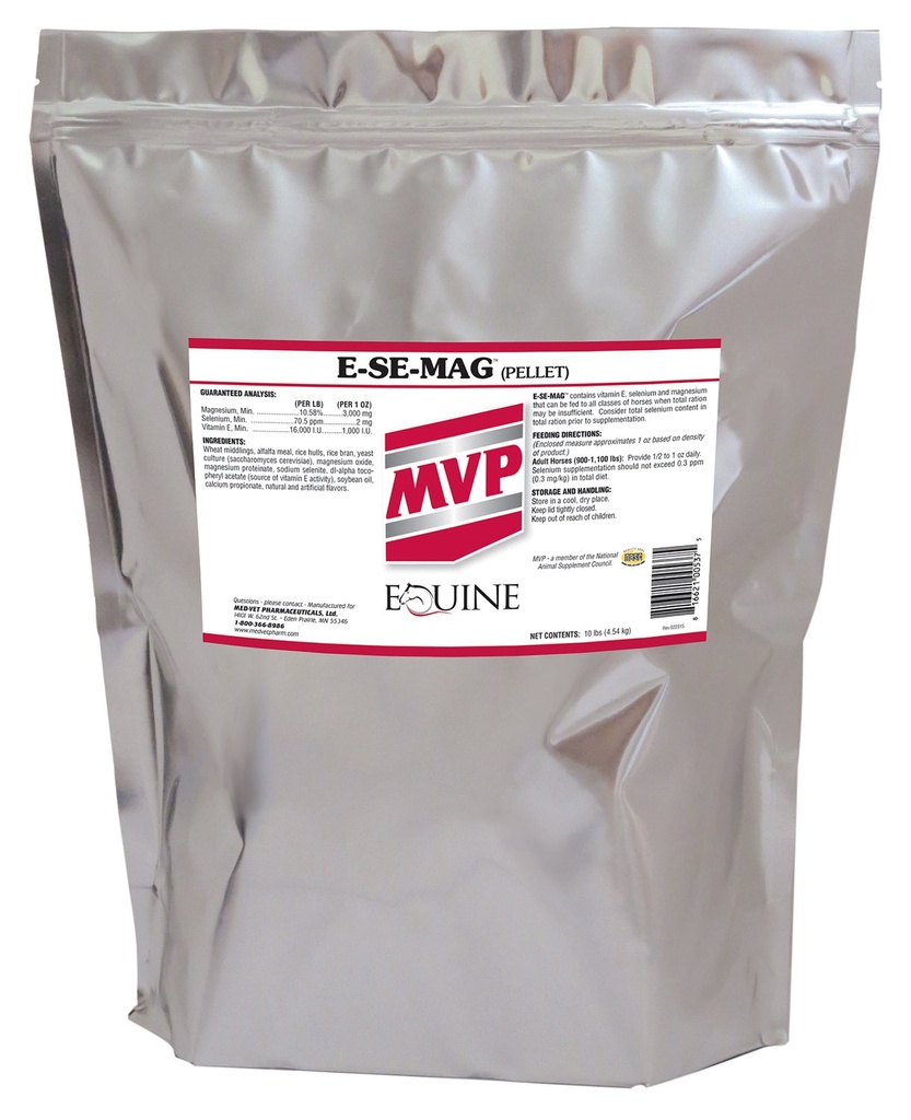 E-Se-Mag (10lb) pour la fonction musculaire et la récupération chez les chevaux