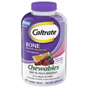 Caltrate Chewables 600 +D3 Plus Minerals Kalzium und Vitamin D, Zuckerfrei, Kirsche, Orange und Obst-Punch, 155 Zählung