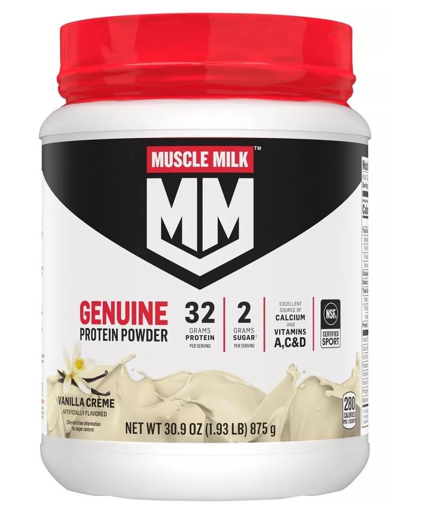 Lait musclé Lean Muscle Vanille Creme Poudre de protéines, 1,93 livre (paquet de 1)