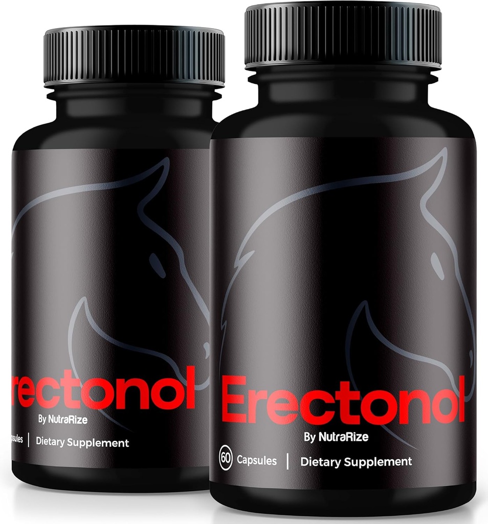 (2 Pack) Erectonol Kapseln für Männer, Erectonol Male Nahrungsergänzung, Tägliche Formel für Herren Wellness und Spitzenleistung, Erweiterte Formel Pillen für einen aktiven Lebensstil, Bewertungen (120 Kapseln)