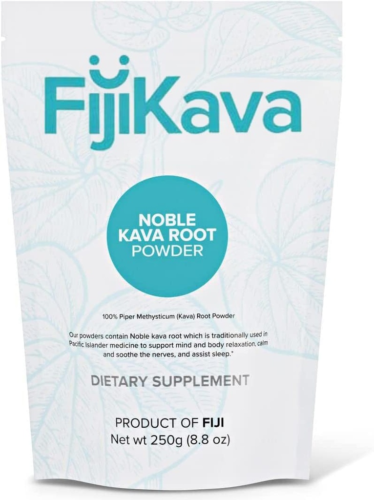 FijiKava Instant Kava Kava Pulver 250g – Premium Kava Root Powder mit hohem Kavalactongehalt – Natürliche Entspannungshilfe für Beruhigung, Stressentlastung und Schlafunterstützung – einfach zu bedienen