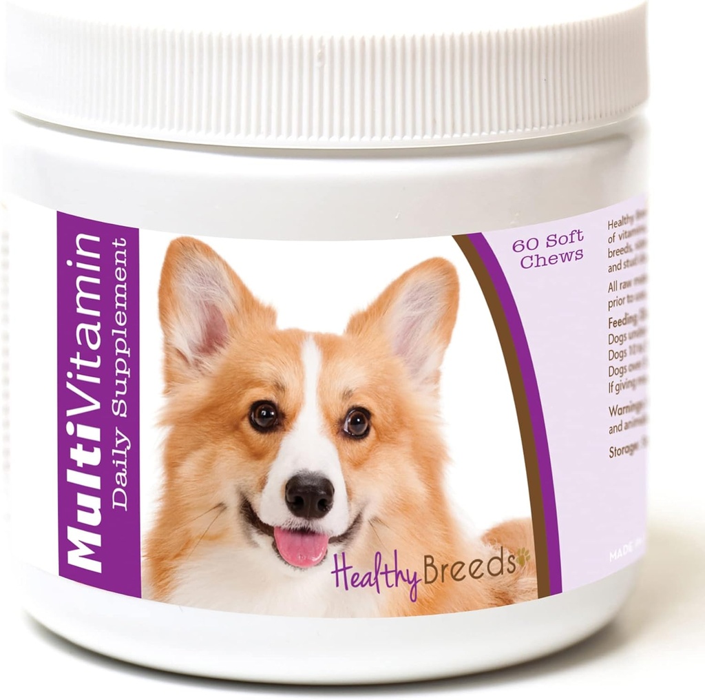 Sélections saines Pembroke gallois Corgi Multi-Vitamine Soft Chews 60 Comte