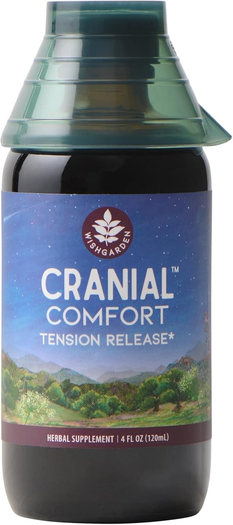 WishJarden Herbes Confort crânien - supplément à base de plantes avec extrait de saule blanche, lavande et l'écaille soutient la libération de la tête, cou et épaules tension, stress et tension musculaire, 4oz