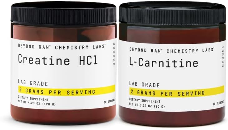 BEYOND RAW Creatin HCL Pulver + L-Carnitin Pulver Bundle