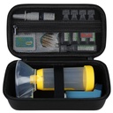 Elonbo Carrying Case für Asthma Inhaler, Inhalator Spacer für Kinder und Erwachsene, Masken, Inhalator Holder Asthma Travel Organize Bag, Pocket Fits Allergy Meds, Ventolin Inhaler, Schwarz (Case Only)