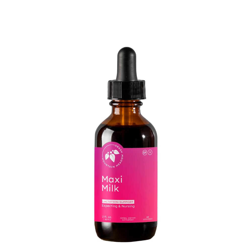 Mountain Meadow Herbs Maxi-Milk- Natural Liquid Lactation Support pour augmenter la production de lait maternel rapidement et efficacement pour les mères allaitantes - 2 oz
