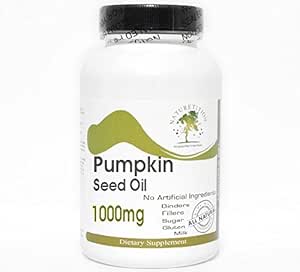 Kürbis Seed Oil 1000mg Emulsified Dry ~ 200 Kapseln - Keine Additive ~ Naturetition Supplements