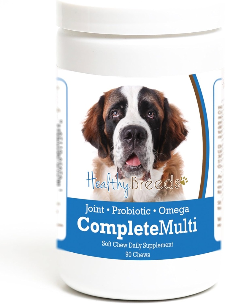 Breeds en santé Saint Bernard Tous en une seule multivitamine Soft Chew 90 Comte