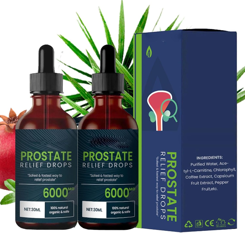 Prostata Behandlung Tropfen - Prostata Relief Tropfen, Prostata natürliche Kräuter Tropfen (2pcs)