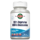 KAL 100% Végétarien MSM & Glucosamine - Soutien articulaire sain - Supplément Glucosamine végétalien et MSM - Fabriqué sans mollusques - Verifié en laboratoire - Garantie de 60 jours - 60 portions, 60 comprimés