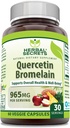 Herbal Secrets Quercetin 800 Mg mit Bromelain 165 Mg Supplement | 60 Veggie Kapseln | Non-GMO | Gluten-Free | Made in USA