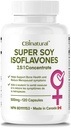 Soy Isoflavones 2.5:1 Extrakt 500mg (1250 mg Äquivalent), Unterstützt Frauen Wellness, 120 Vegan Kapseln, 4-Monats-Versorgung, Non-GMO, Glutenfrei
