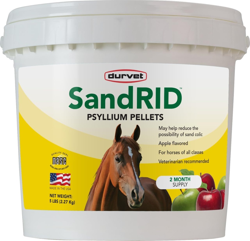 Dauer 699627 Sandrid Psyllium Pellets, 5 Lb, 5 Pfund (Pack von 1)