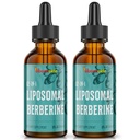Berberine HCI Supplement 3000 mg - Liposomal Berberine HCI Liquid - AMPK-Aktivator mit Kurkuma, Ceylon Cinnamon, 12 Natürliche Zutaten - 4 fl oz